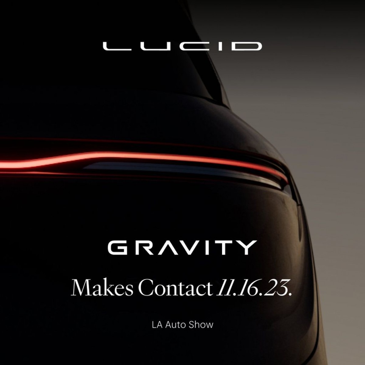 Mark the date - Lucid Gravity SUV to be unveiled on November 16th