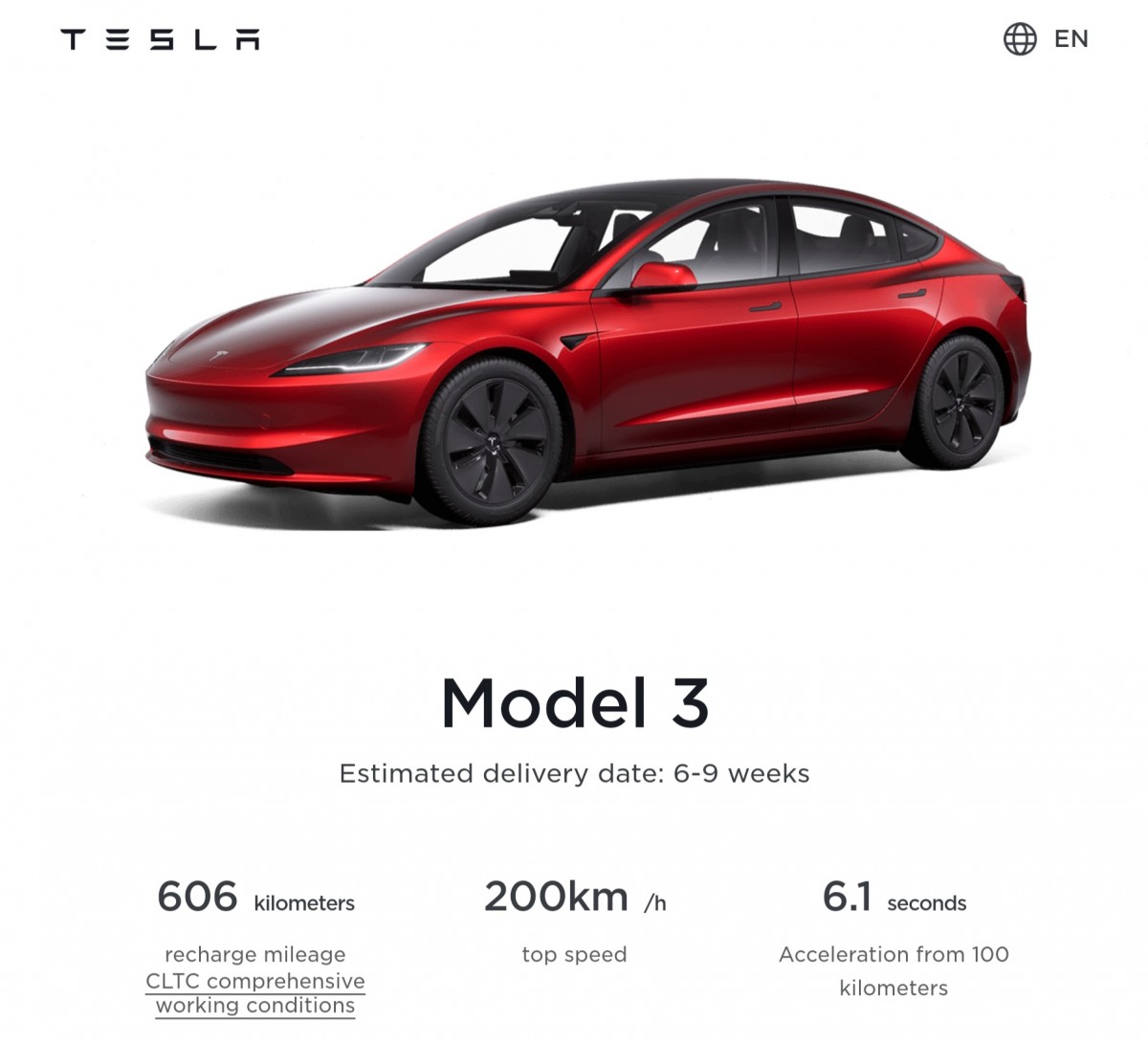Tesla's latest Model 3 hits the Chinese market