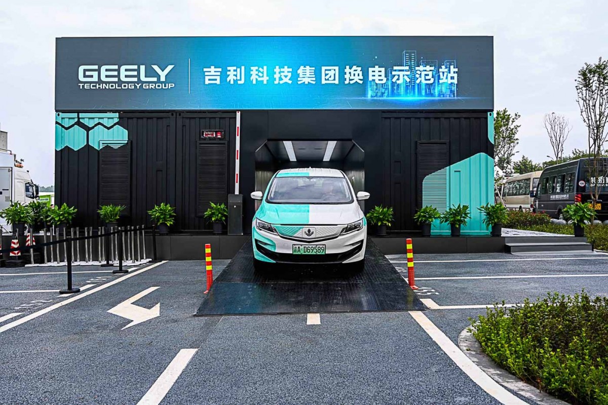 Geely has its own network of battery swap stations