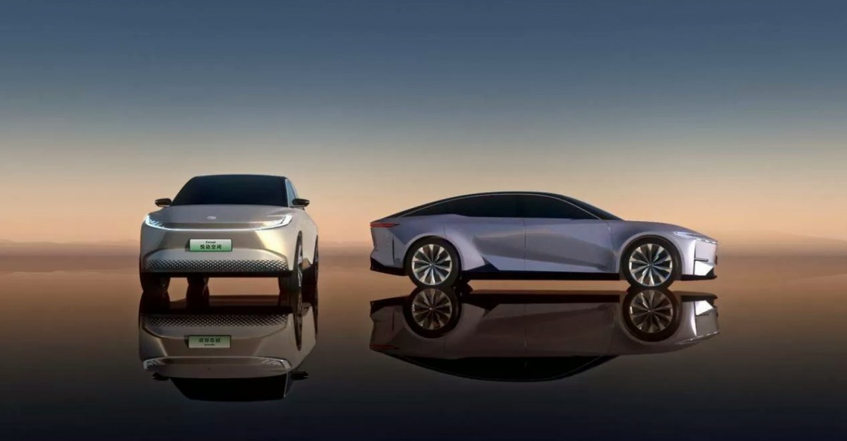Toyota teases stylish electric sedan and SUV ready to take on Tesla