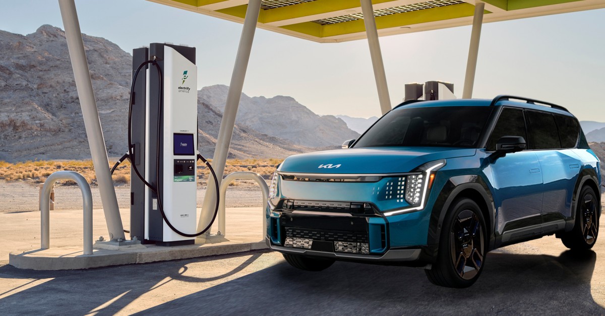 Kia EV9 gets free charging from Electrify America