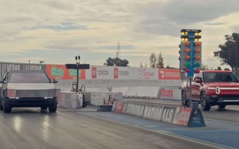 Watch the Cybertruck obliterate the Rivian R1T and Hummer EV in a drag race 
