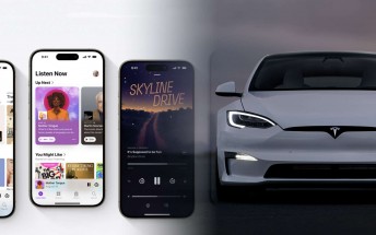 Tesla adds Apple Podcasts in Holiday Update 2023
