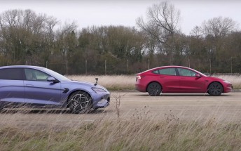 Watch the Tesla Model 3 take on the BYD Seal in a drag race