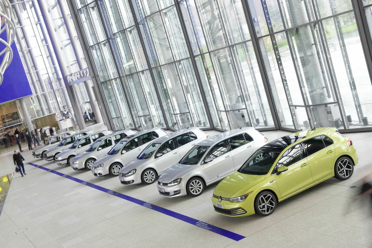 50 years and 8 generations of VW Golf