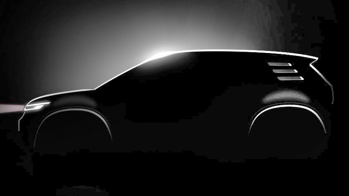 Teaser of the upcoming VW ID.2all SUV