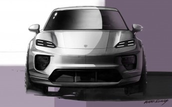 Porsche Macan EV shows up in official design sketches