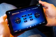 The rear tablet controls functions all arounf the EQS SUV 580.