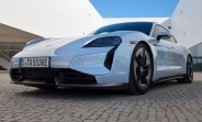 Porsche Taycan goes into submarine mode in Dubai