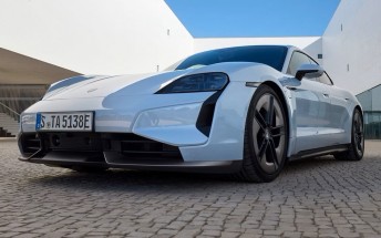 Porsche Taycan goes into submarine mode in Dubai