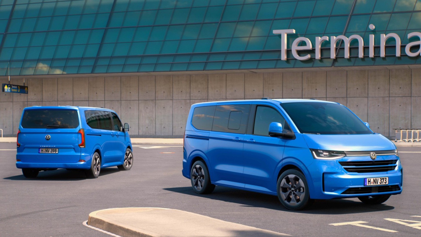 Volkswagen представил электрифицированные Transporter 7-го поколения и Caravelle