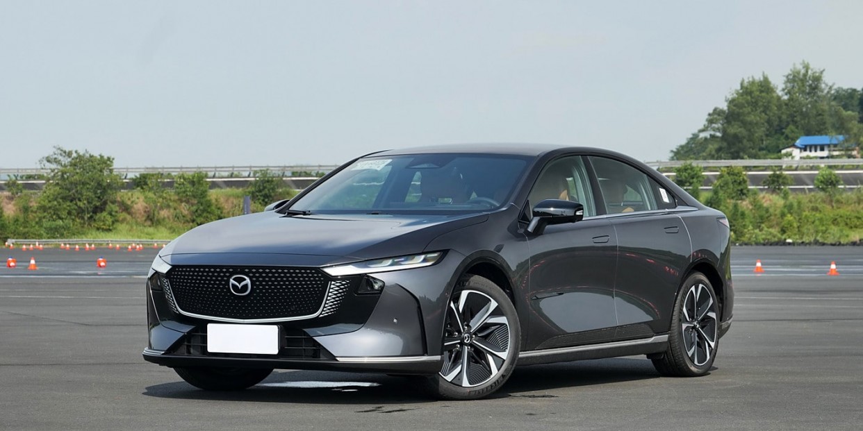 Mazda EZ-6 electric sedan debuts - ArenaEV