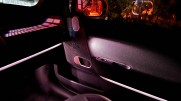 Ambient lighting sets the mood in the Mini Cooper SE.