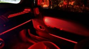 Ambient lighting sets the mood in the Mini Cooper SE.