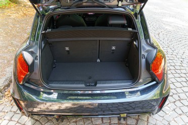 The trunk is expectedly small.