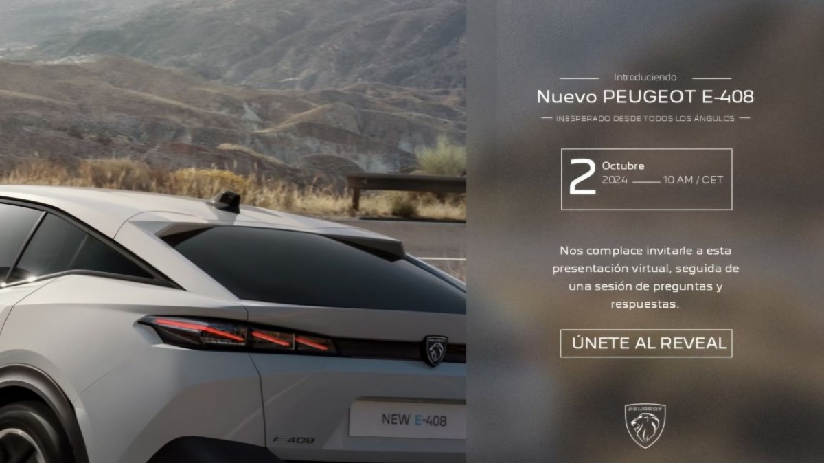 Peugeot E-408 will debut at the 2024 Paris Motor Show