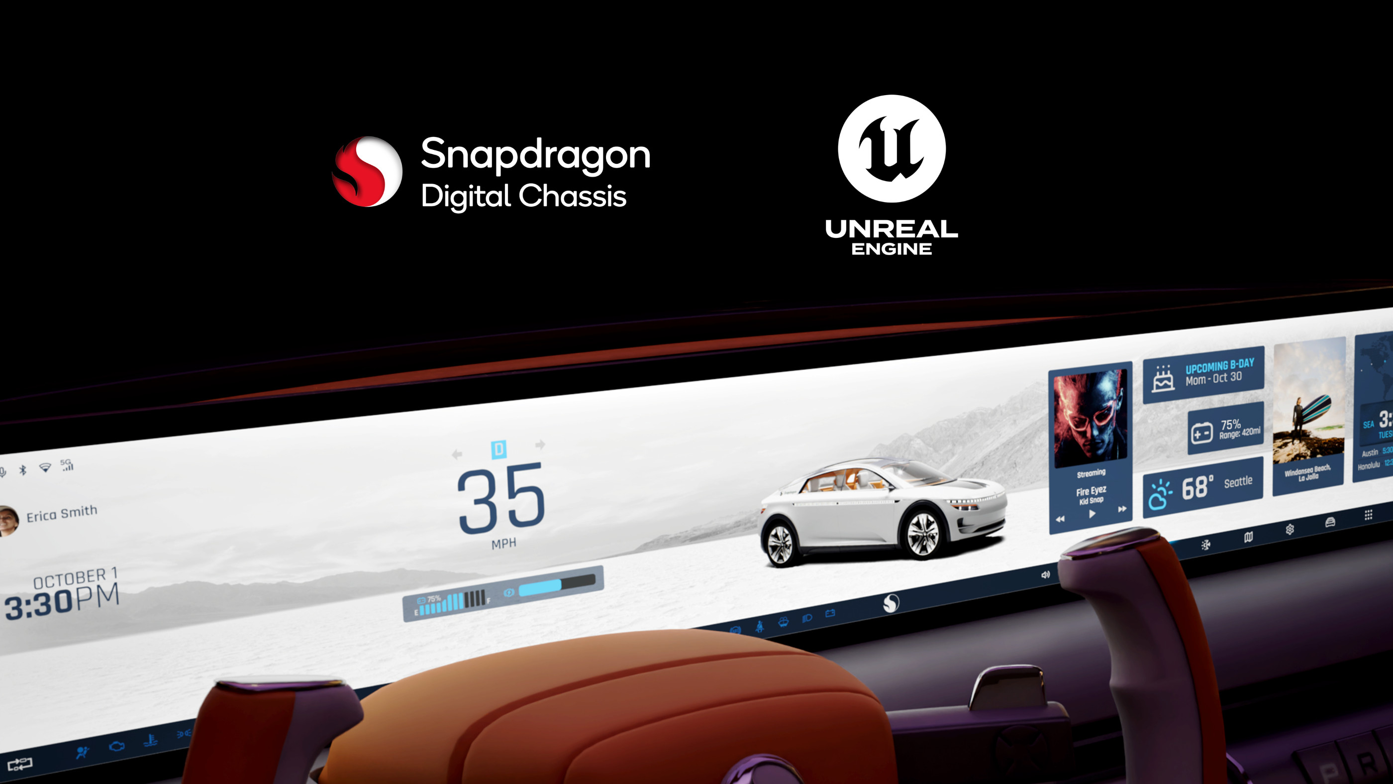 Qualcomm und Epic Games bringen Unreal Engine in Autos