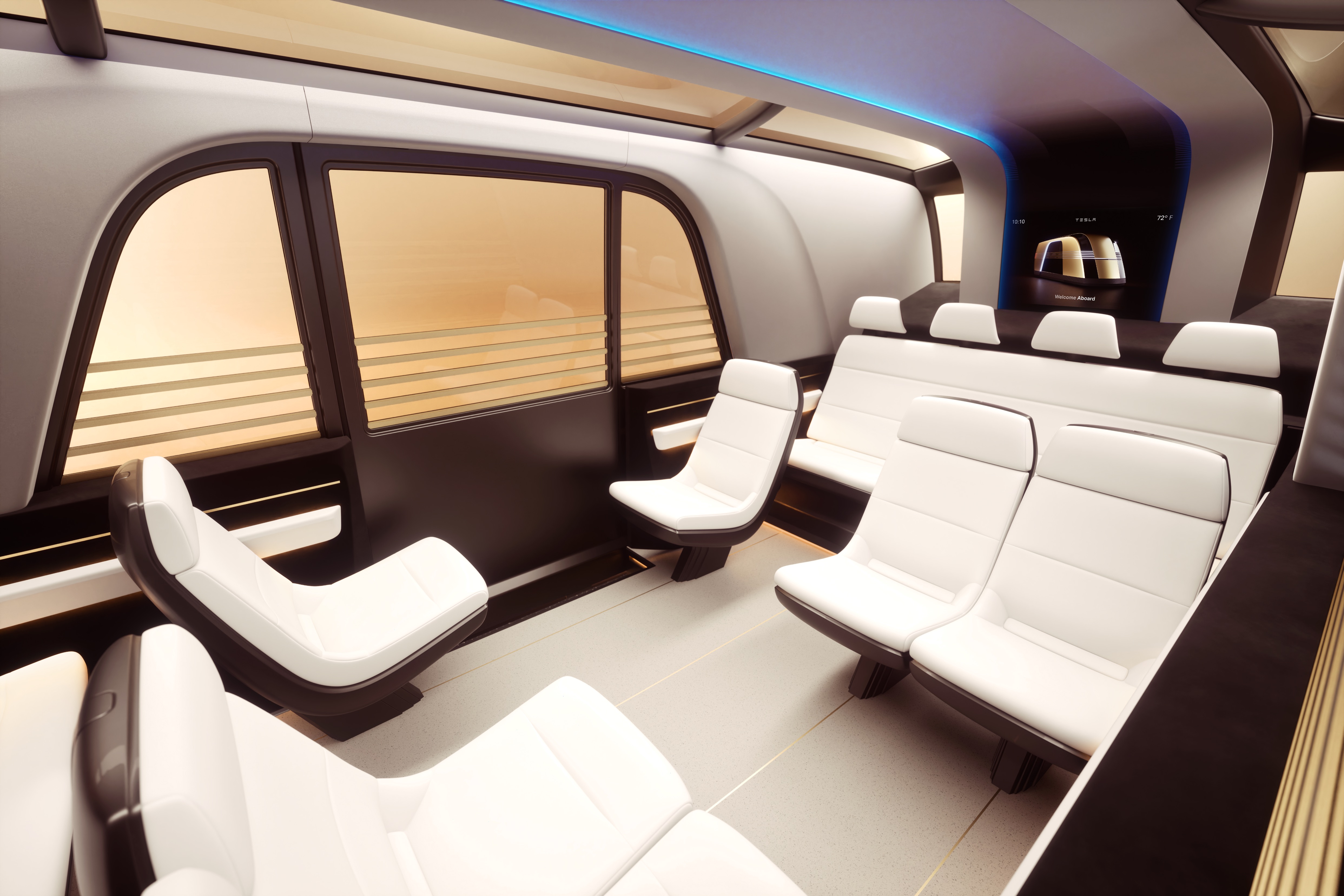 Tesla unveils  Robovan people mover with an uncertain future