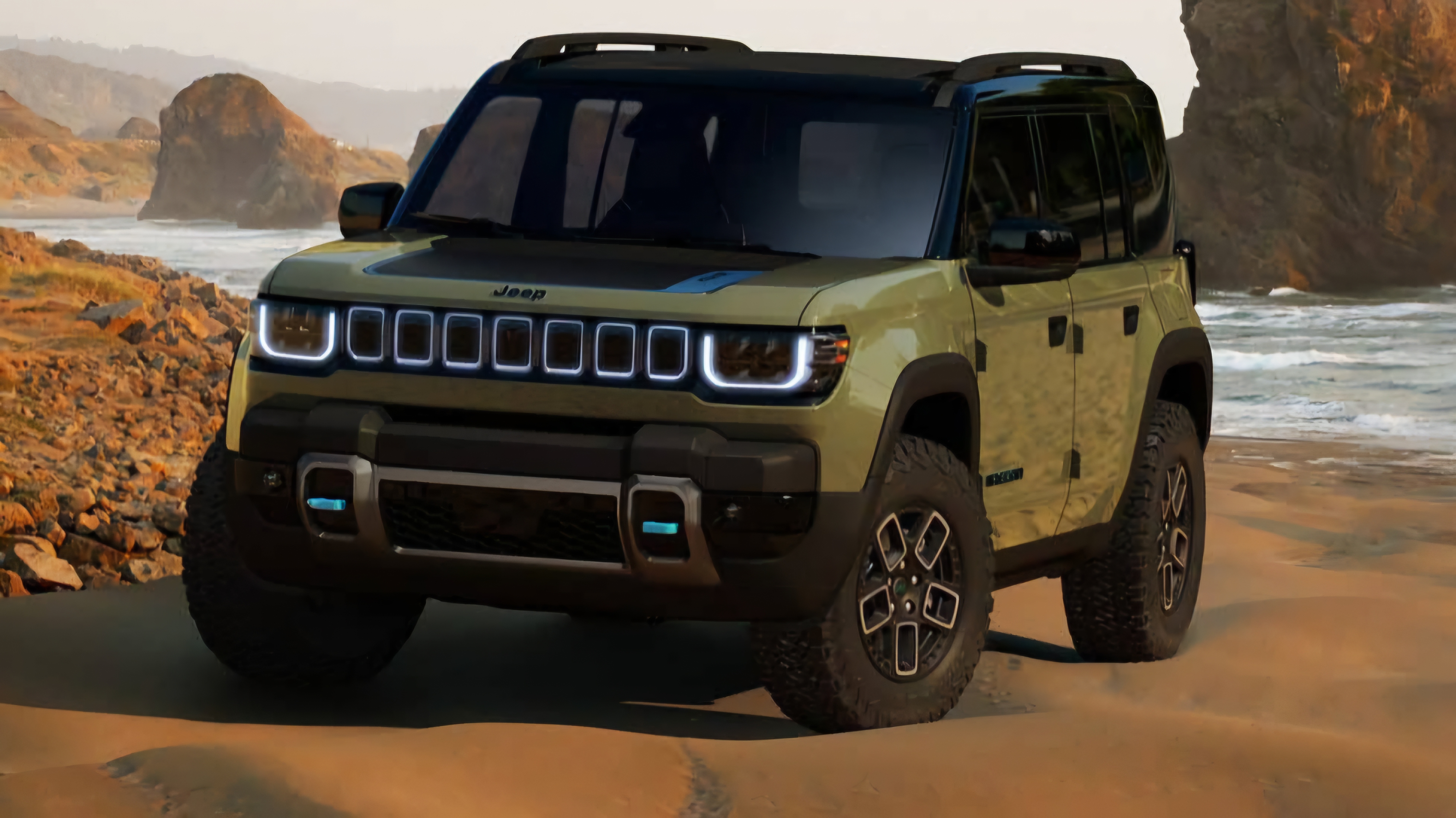 Schauen Sie sich zunächst den brandneuen elektrischen Jeep Recon an