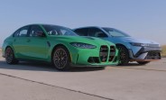 Hyundai Ioniq 5 N and BMW M3 CS battle it out in a closely fought drag race