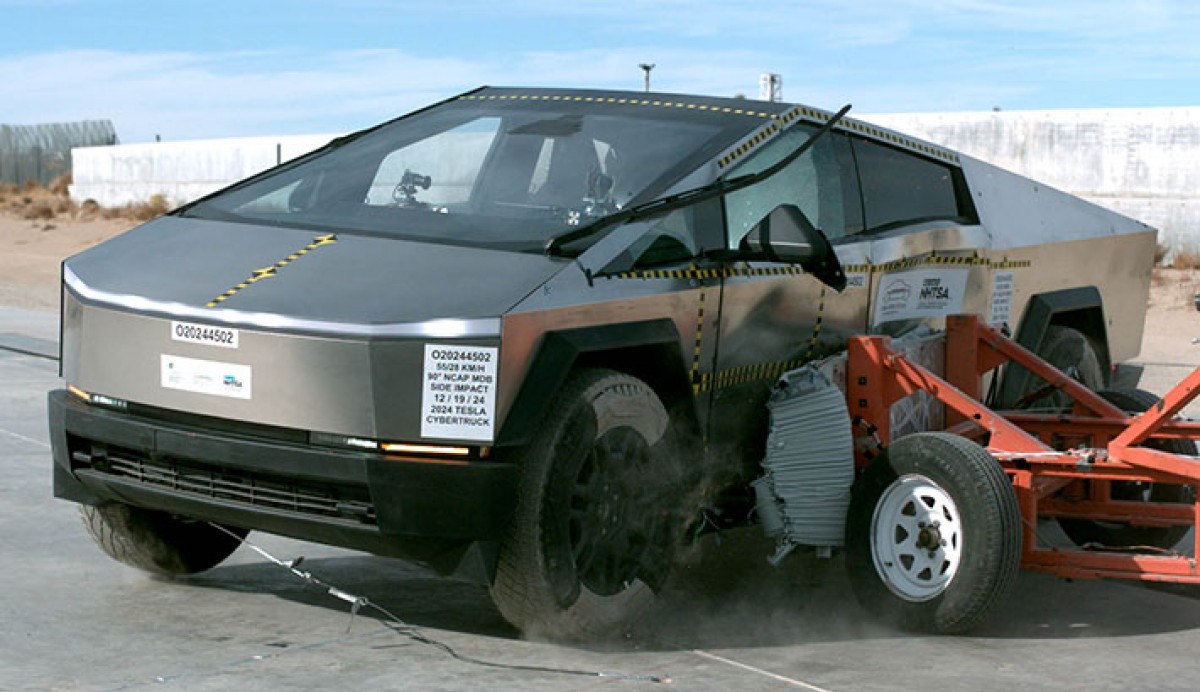 Tesla Cybertruck goes through NCAP's crash tests