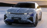 Alpine A390 undergoes winter testing, its dimensions revealed