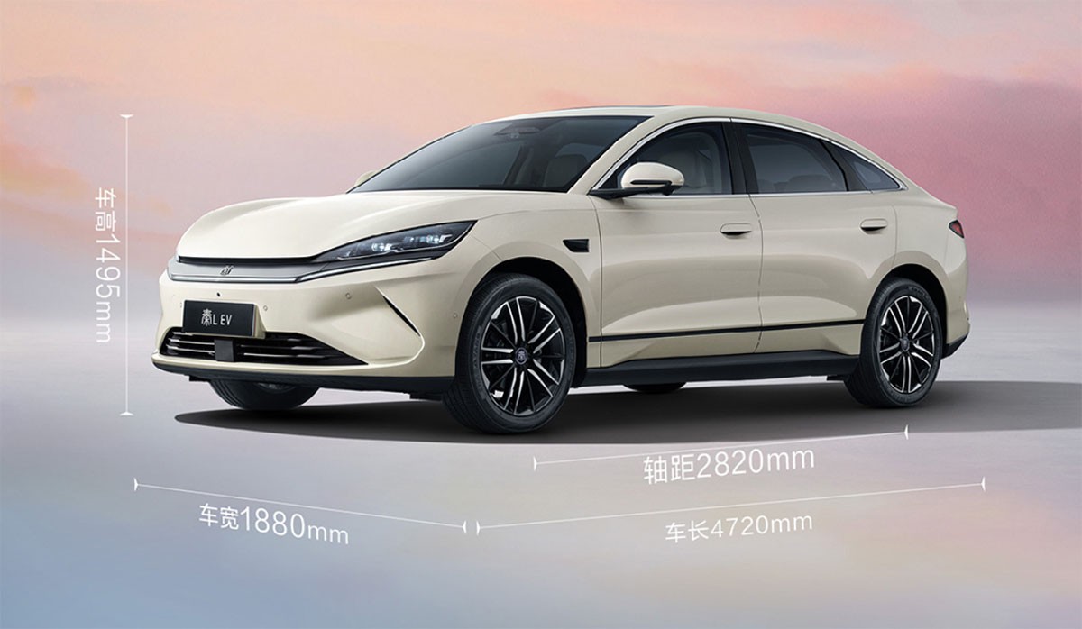 BYD Qin L EV debuts in China as Tesla Model 3 half-price wannabe