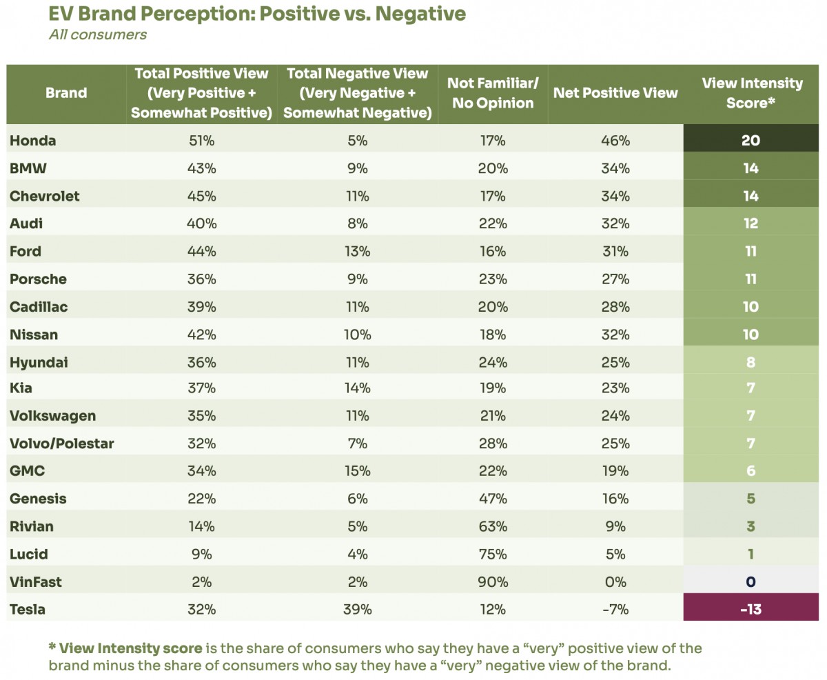 Tesla faces growing negative perception