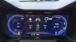 The gauge cluster can display multiple pieces of information.