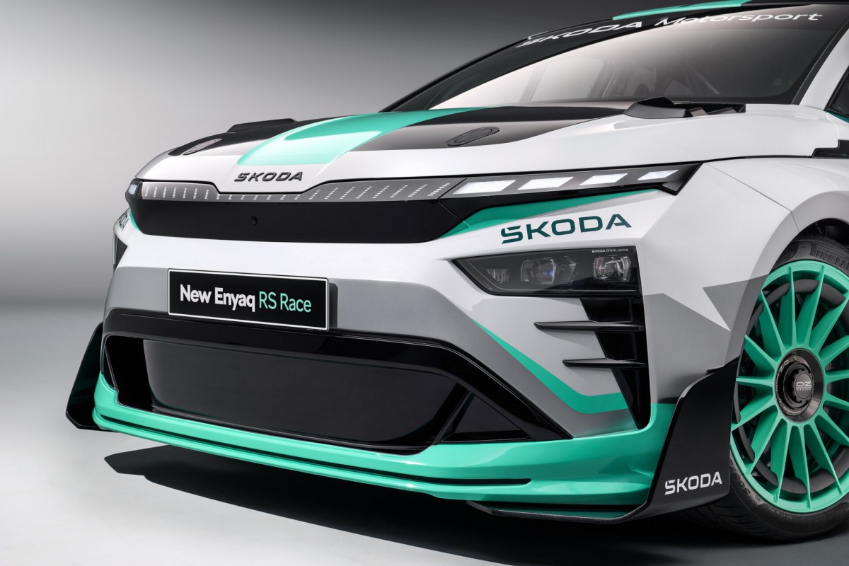 Skoda puts Enyaq RS on flax fiber diet - the Enyaq RS Race Concept drops 300 kg