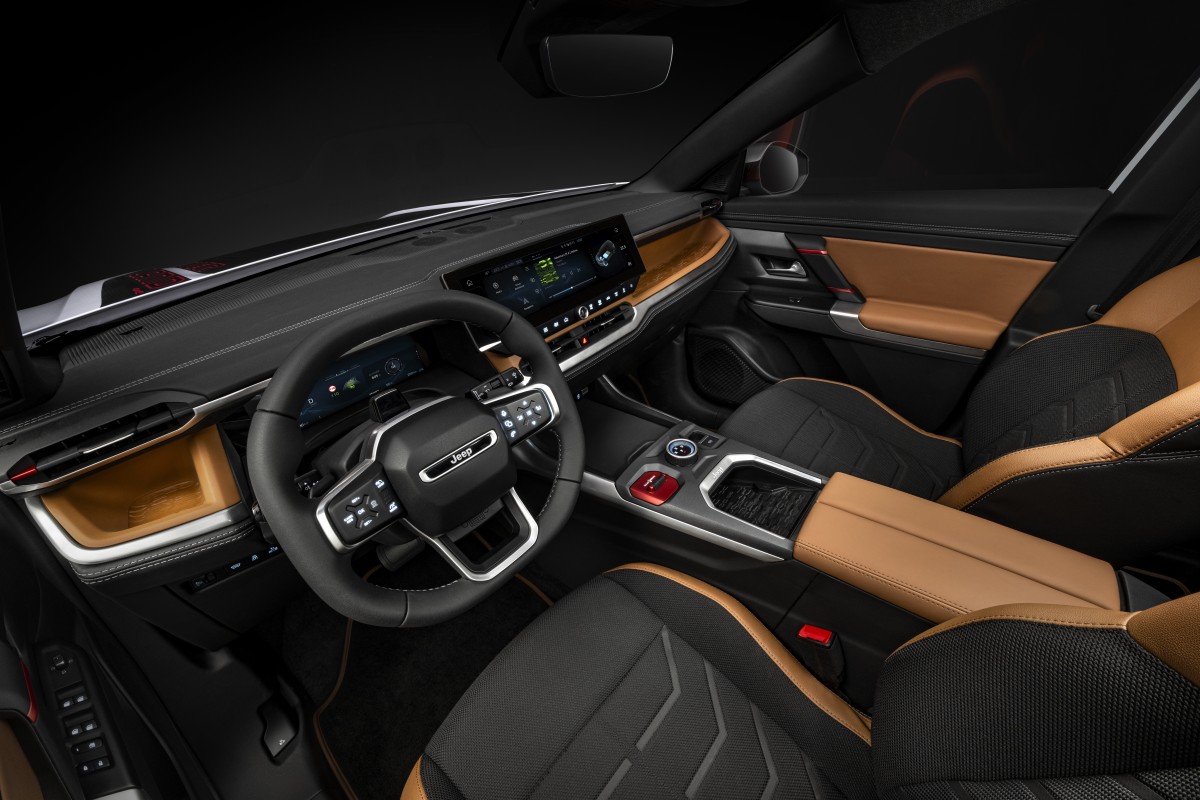 Jeep Compass gets a gritty makeover inside for its electric and hybrid future