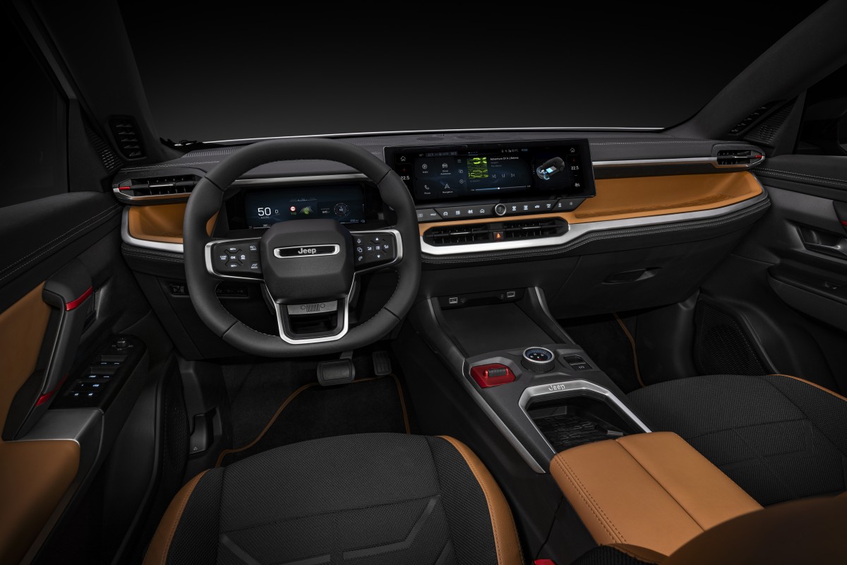 Jeep Compass gets a gritty makeover inside for its electric and hybrid future