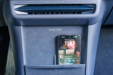 The center of the car is empty, but useful.