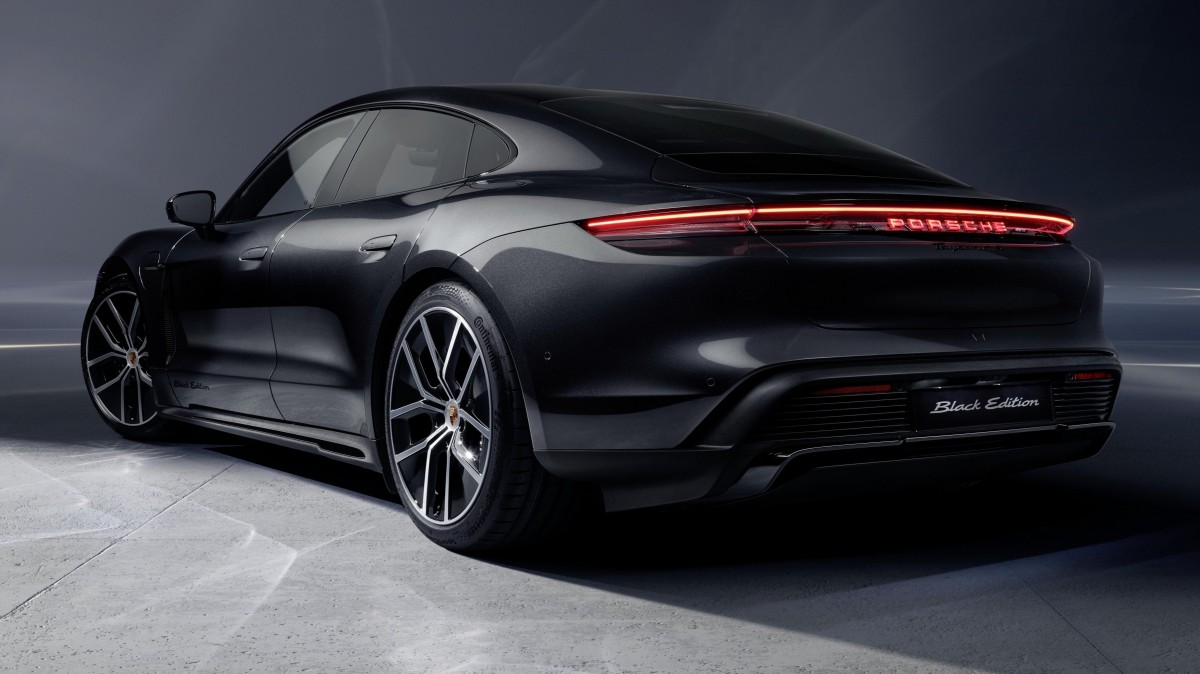 Porsche answers Taycan's falling sales with a splash of black