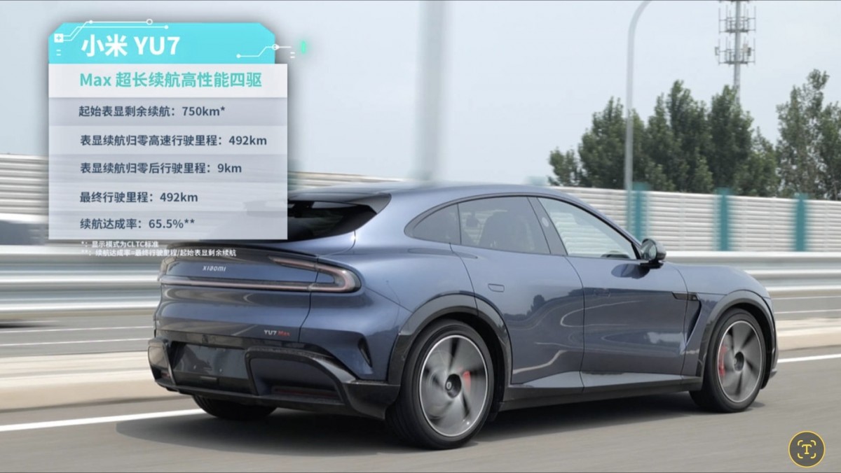 Xiaomi YU7 Max real-world range test reveals a different story