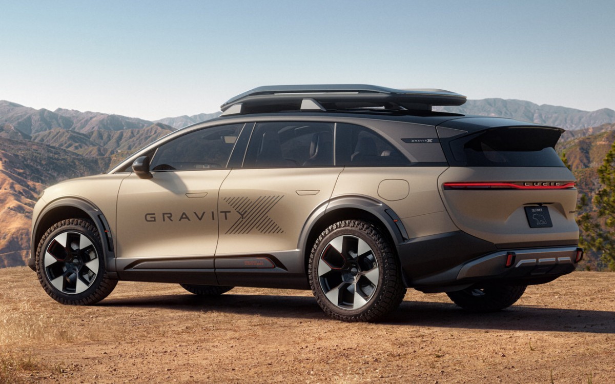 Lucid officially presents the Gravity X concept, a ''trail-ready SUV''