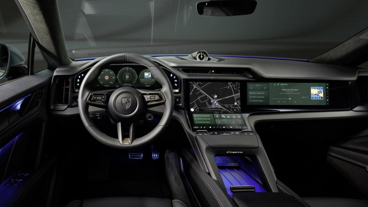 Porsche shows off the Cayenne Electric's ''interior of the future''