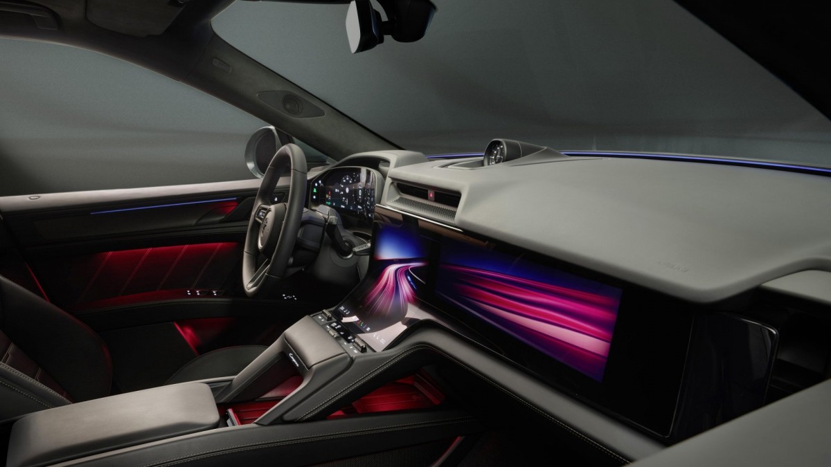 Porsche shows off the Cayenne Electric's ''interior of the future''