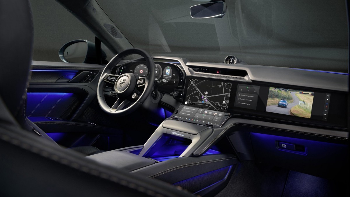 Porsche shows off the Cayenne Electric's ''interior of the future''