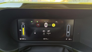 Trip information is the only available configuration of the gauge cluster.