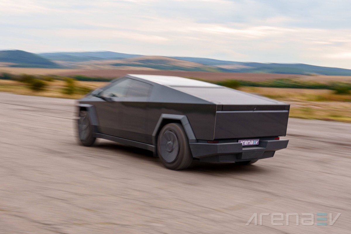 European Tesla Cybertruck Cyberbeast range test