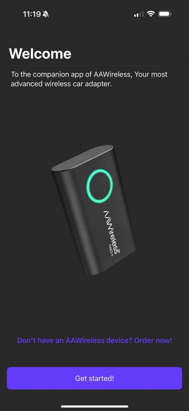 The setup is in only two steps.