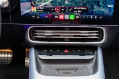 The center console of the CLA.