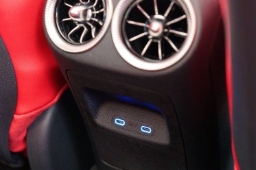 The rear of the CLA is very basic.