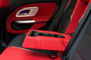 The rear of the CLA is very basic.