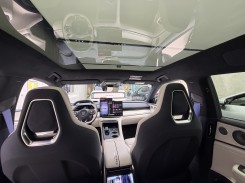 The panoramic sunroof can display constellations in some trims.