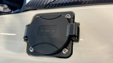 You charge the bike without removing the battery.