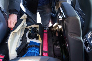 Hidden out of sight.