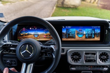 Both displays can show the same information if you wish.