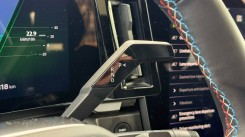 The steering column has a lot going on.